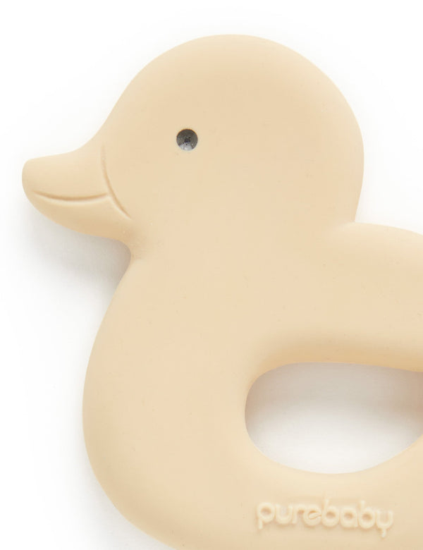 Duck Teether - CREAM - hello test