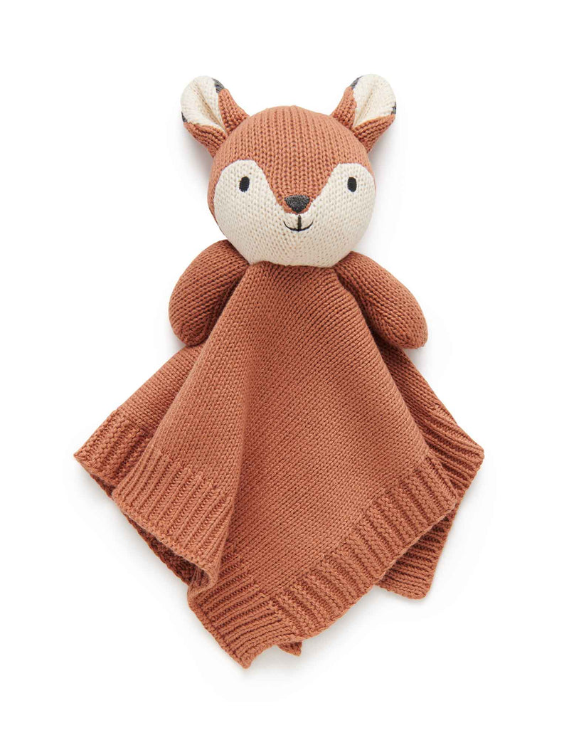 Knitted Fox Comforter - Maple