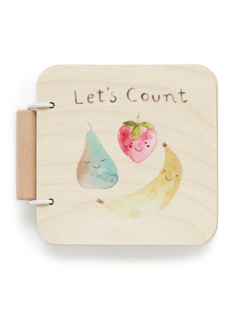 Let's Count Wooden Book - Natural