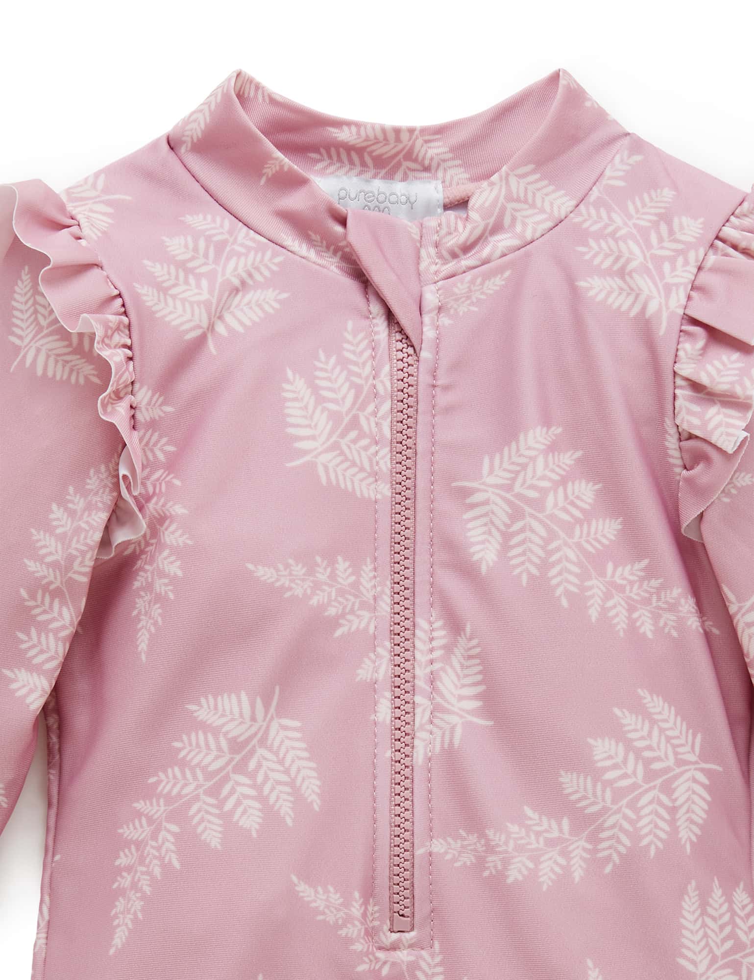 Printed L/S Rashie - Palm Leaf Print