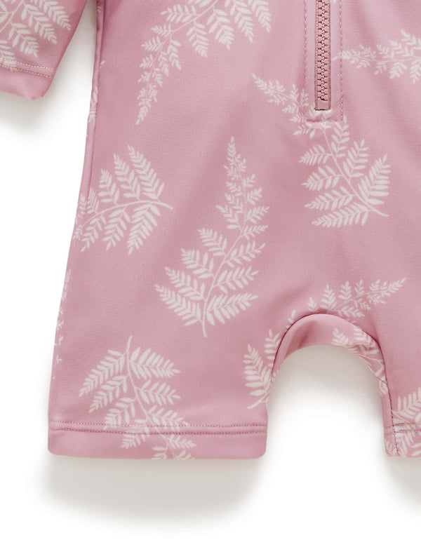 Printed L/S Rashie - Palm Leaf Print