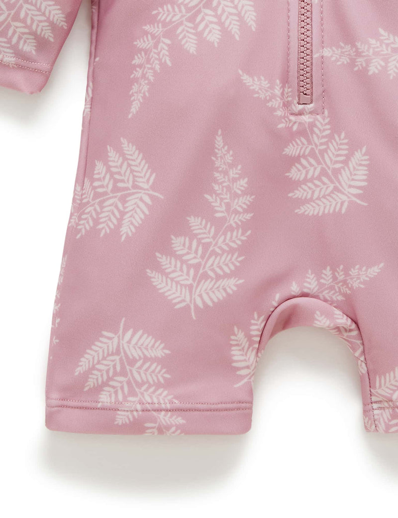 Printed L/S Rashie - Palm Leaf Print
