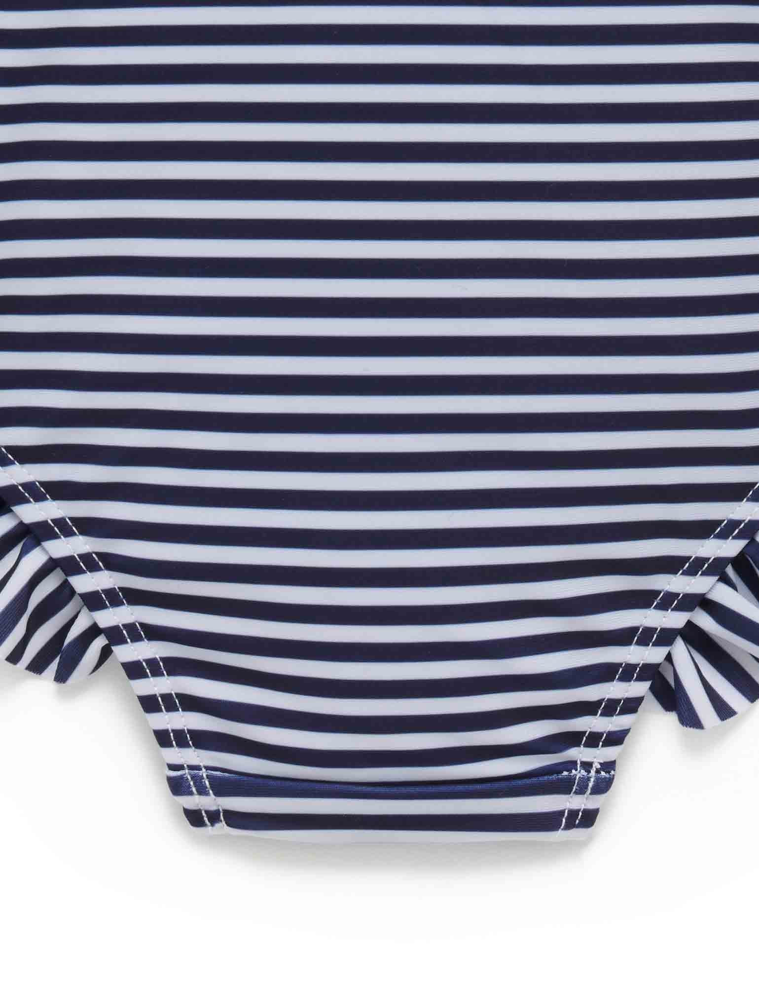 L/Slv One piece rashie - French Stripe Print