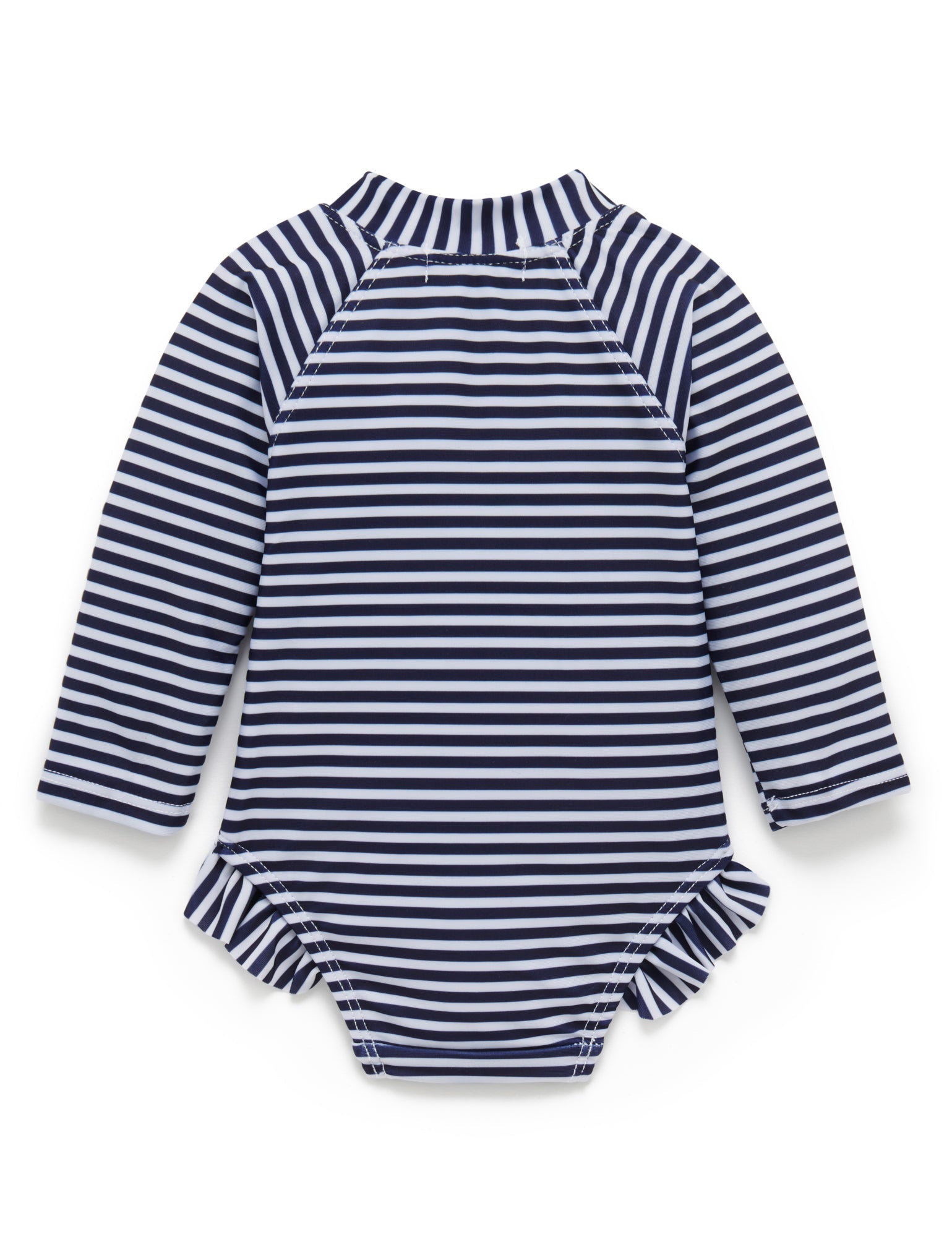 L/Slv One piece rashie - French Stripe Print