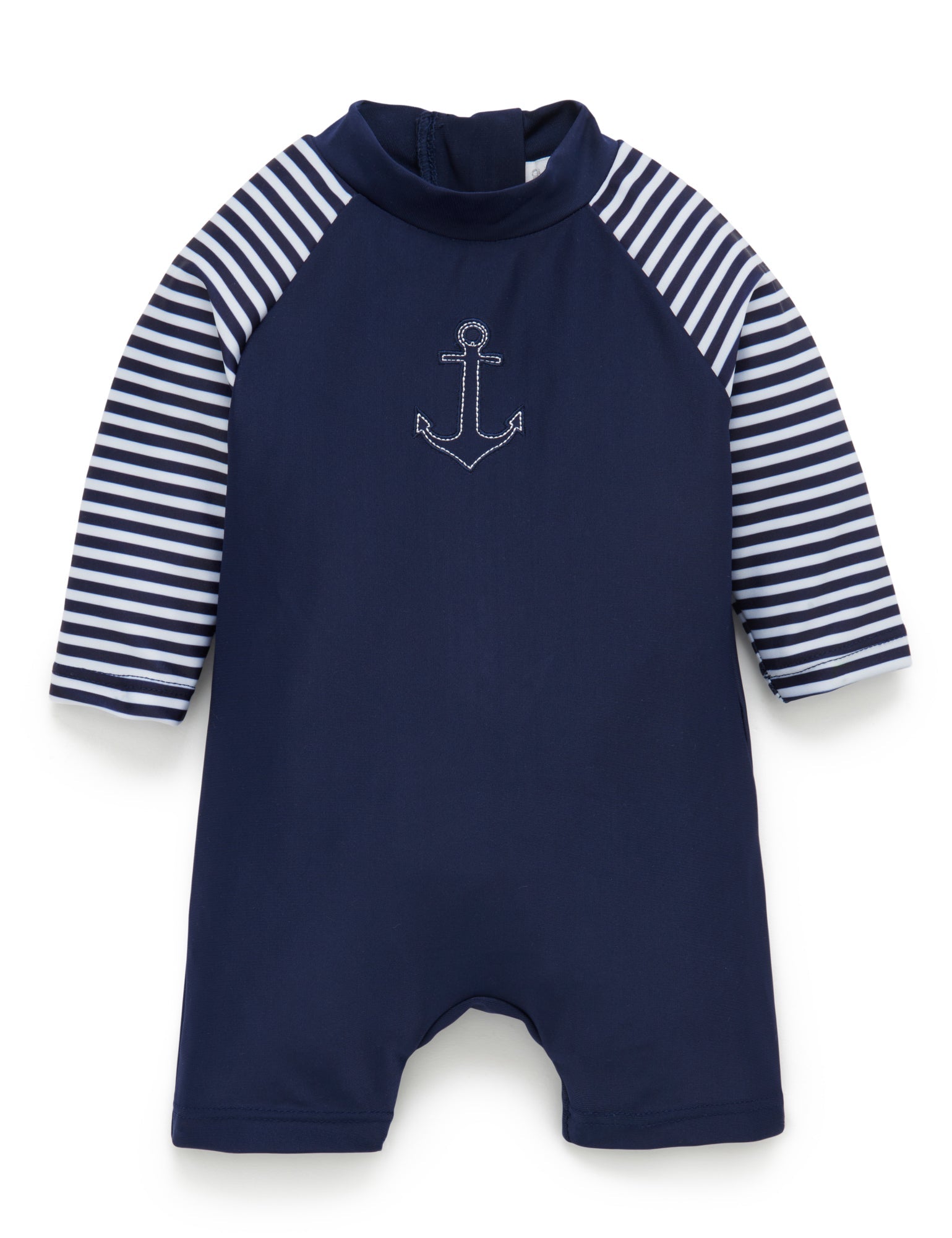 L/S Sunsuit - French navy