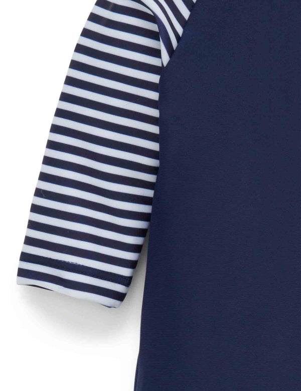 L/S Sunsuit - French navy