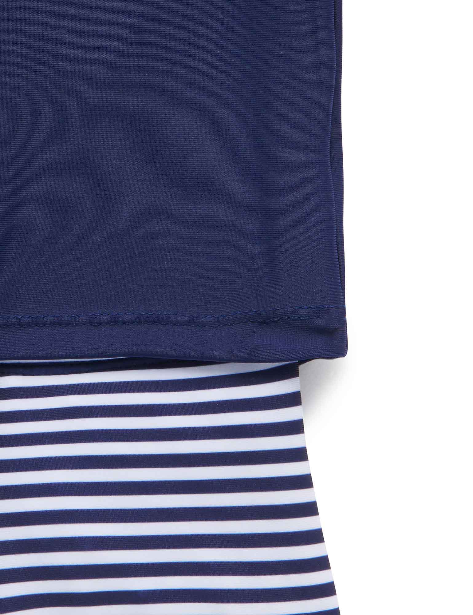S/Slv Rashie set - French Stripe Print