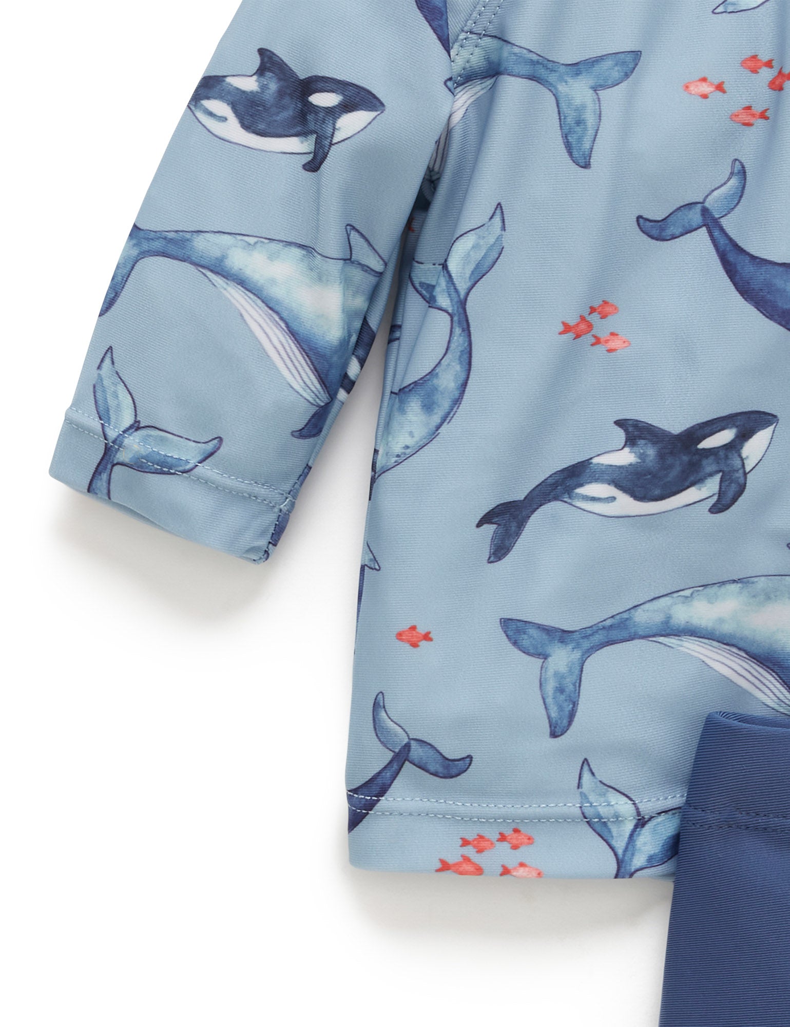 Printed L/S Rashie Set - Whale Pod Print
