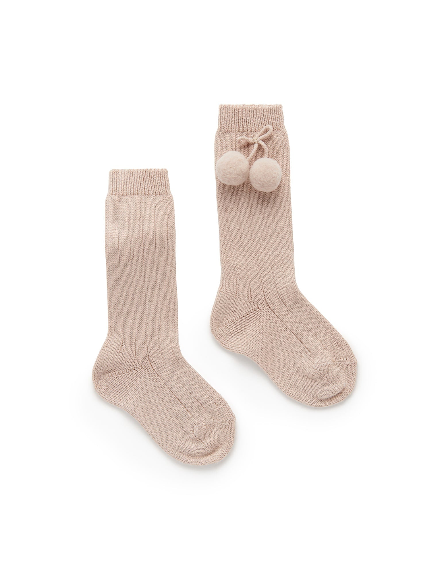 Pom Pom Knee Sock - Piedra