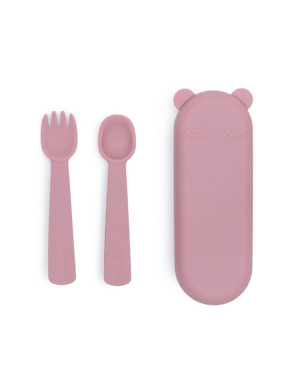 Foodie Fork & Spoon Set - Dusty Rose