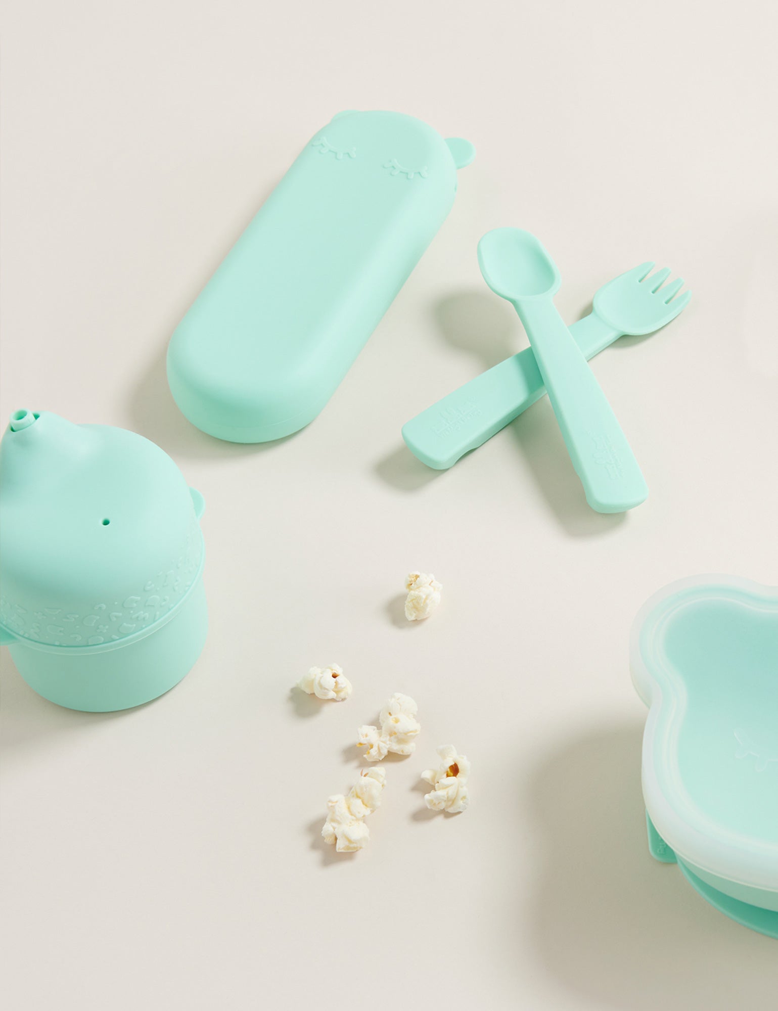 Foodie Fork & Spoon Set - Mint