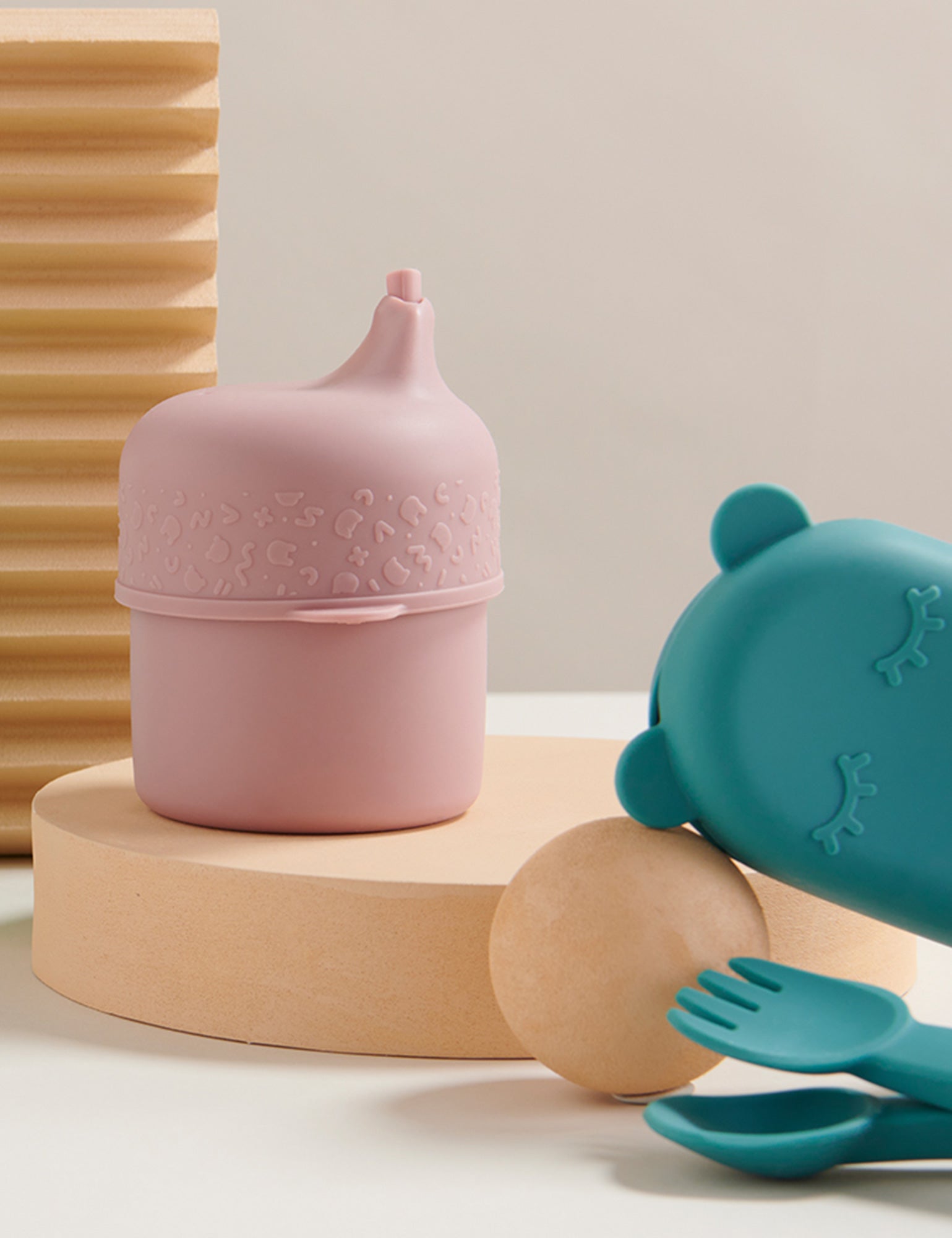Sippy Cup Set - Dusty Rose