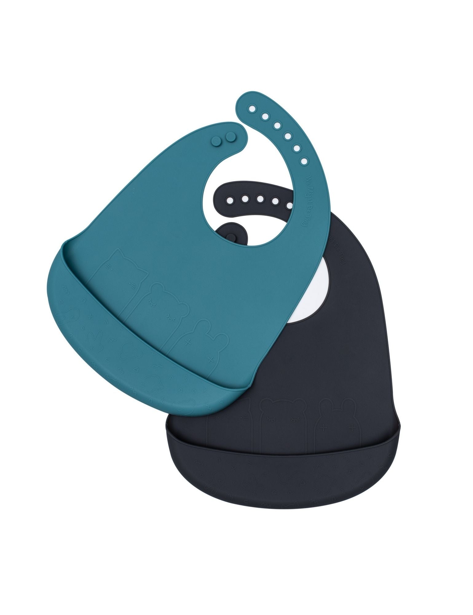 Catchie Bib 2pk - Blue Dusk