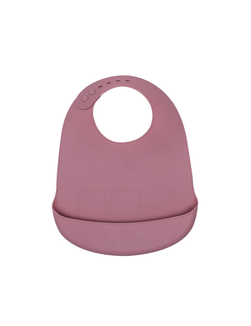 Catchie Bib 2pk - Dusty Rose
